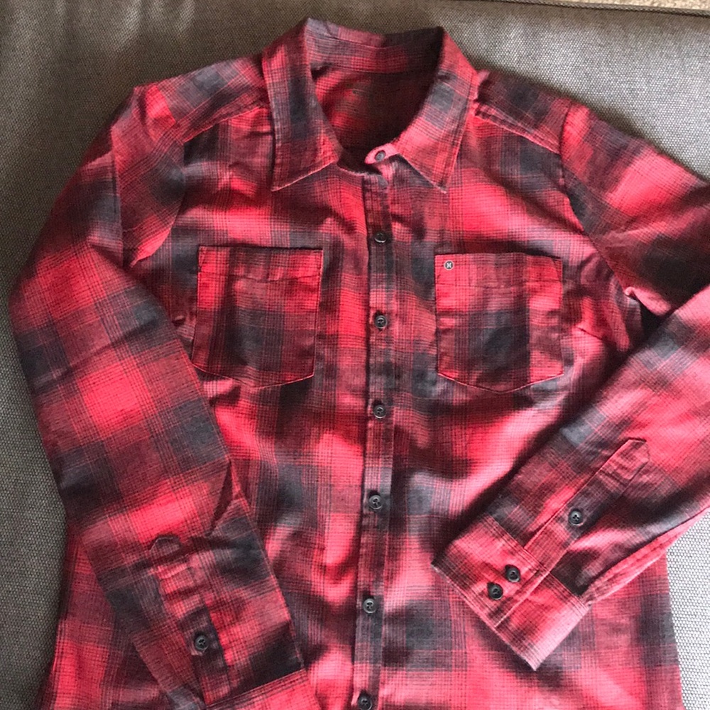 Hurley Red and Black Flannel